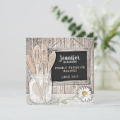 Retro Chalkboard, Mason Jar und Daisy (Stehend Vorderseite)