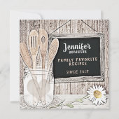 Retro Chalkboard, Mason Jar und Daisy (Vorderseite)