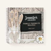 Retro Chalkboard, Mason Jar und Daisy Notizblock (Vorderseite)