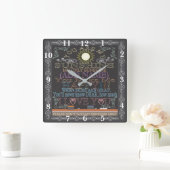 Retro Chalkboard Sie sind meine Sonnenscheinuhr Quadratische Wanduhr (Zuhause)