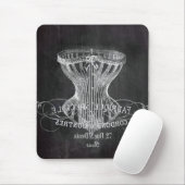 Retro-Chalkboard-Skripte viktorianische Dessous-Ko Mousepad (Mit Mouse)