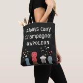 Retro Champagne Napoleon Zitat Niedlich Französisc Tasche (Von Nahem)