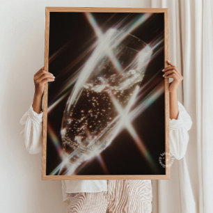 Retro-Champagner-Sparkling-Plakat – Vintage-Feier Poster