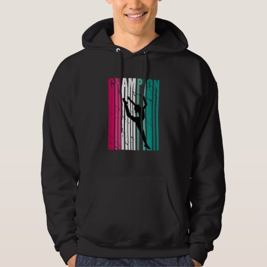 Retro Champion Of Artistic Rhythmic Gymnastics Tea Hoodie (Vorderseite)