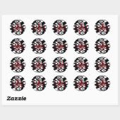 Retro Chandelier ~ Stickers (Blatt)