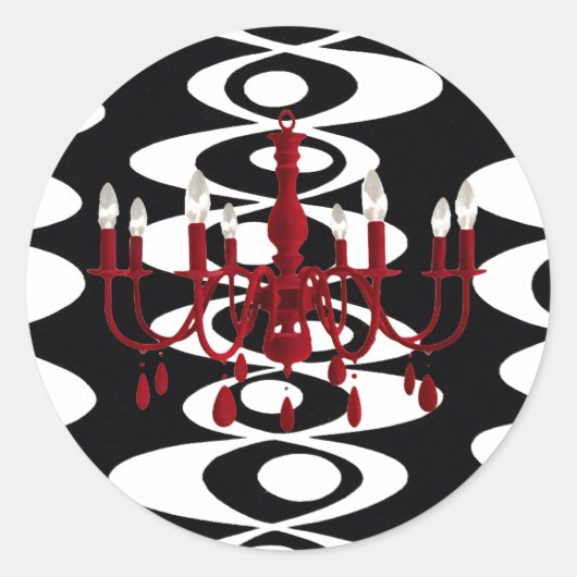 Retro Chandelier ~ Stickers (Vorderseite)
