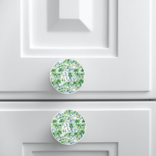 Retro Charleston Summer Pattern   Monogramm Keramikknauf