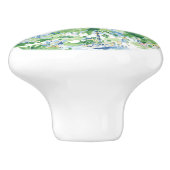 Retro Charleston Summer Pattern | Monogramm Keramikknauf (Seitenansicht)