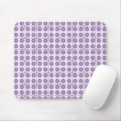 Retro Charm Circles Mousepad, Violet Mousepad (Mit Mouse)