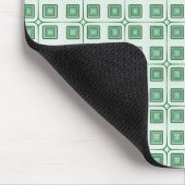 Retro Charm Squares Mousepad, dunkelgrün Mousepad (Ecke)