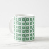 Retro Charm Squares Tasse, dunkelgrün Kaffeetasse (Vorderseite Links)