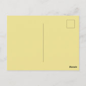 Retro Charme Selbstbewusste Frau Postkarte (Rückseite)