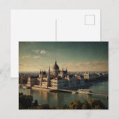 Retro-Charme von Budapest Postkarte (Vorne/Hinten)