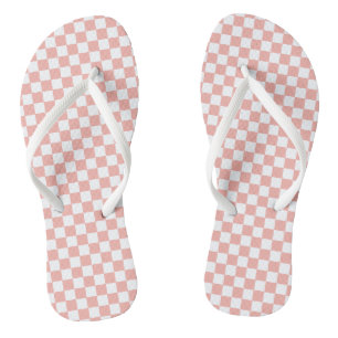 Retro Check Pink Groovy Badesandalen