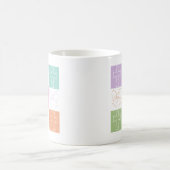 Retro Checked Christlich Cross Coquette Bogen Kaffeetasse (Mittel)