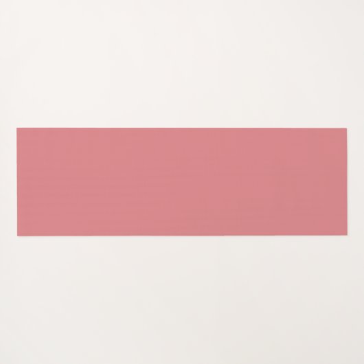 Retro Checked Danish Pastel Pink Blush Checked Yogamatte (Rückseite (Horizontal))