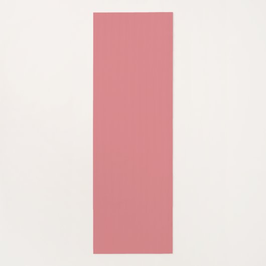 Retro Checked Danish Pastel Pink Blush Checked Yogamatte (Rückseite)