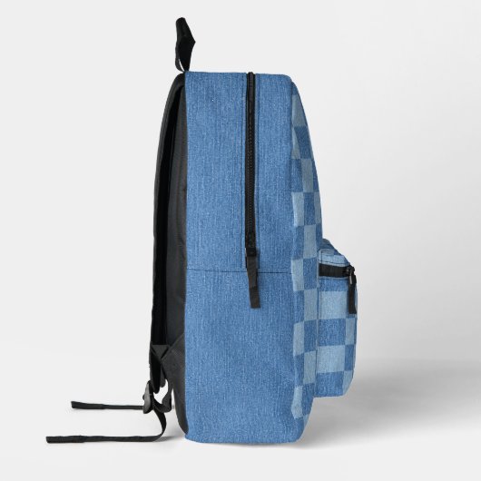 Retro Checked Fade Bedruckter Rucksack (Links)