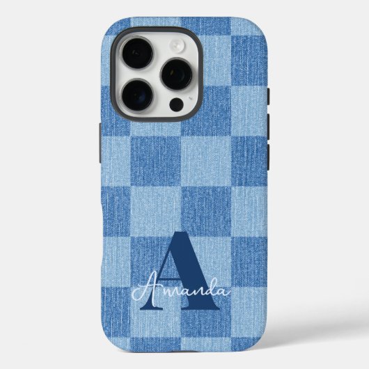 Retro Checked Fade Case-Mate iPhone Hülle (Rückseite)