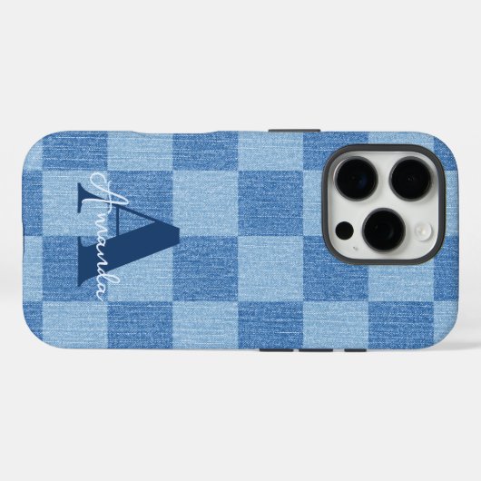 Retro Checked Fade Case-Mate iPhone Hülle (Rückseite (Horizontal))