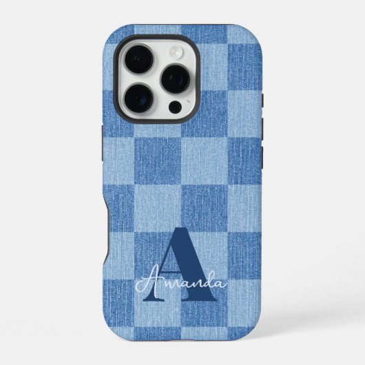 Retro Checked Fade iPhone Hülle (Rückseite)