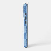 Retro Checked Fade iPhone Hülle (Linke Seite)