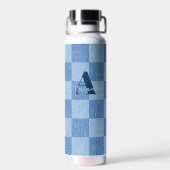 Retro Checked Fade Trinkflasche (Rückseite)