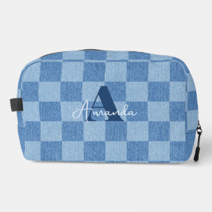 Retro Checked Fade Waschbeutel