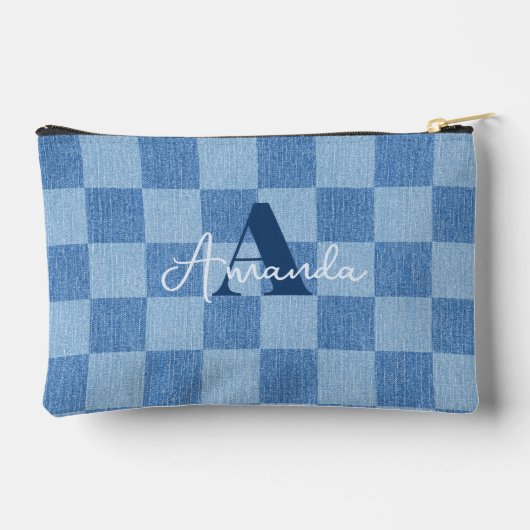 Retro Checked Fade Zubehörtasche (Rückseite)