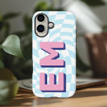 Retro Checkerboard Ästhetische Monogramm iPhone 16 Hülle<br><div class="desc">Erweitern Sie Ihr iPhone 16 Pro Max mit diesem feinen, personalisierten Gehäuse mit einem trendigen Schachbrettmuster. Mit der Möglichkeit, zwei Initialen hinzuzufügen - Ihren Vor- und Nachnamen - ist es so konzipiert, dass Ihr Gerät eine persönliche Touch erhält, während Sie eine Stylesheet-Anweisung abgibt. Das Schachbrett-Design schafft ein modernes, spielerisches Ambiente...</div>