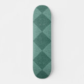RETRO CHECKERBOARD BLAUE Skateboard (Vorne)