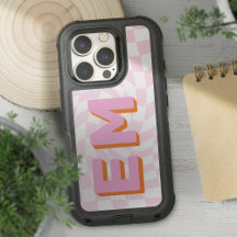 Retro Checkerboard Bold Monogram