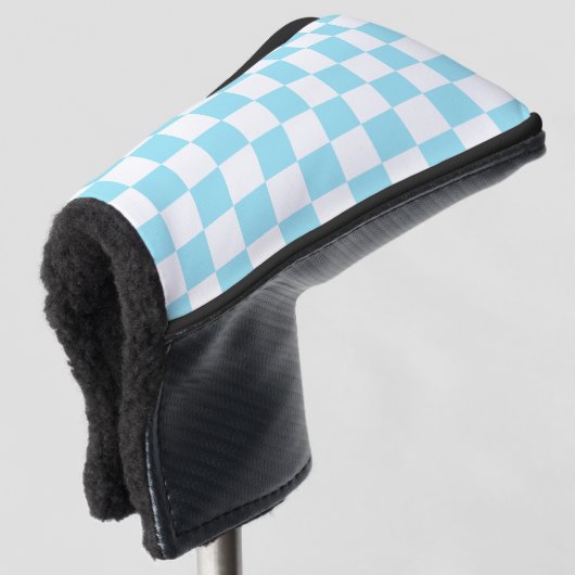 Retro-Checkerboard Golf Headcover (3/4 Vorderseite)
