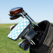 Retro-Checkerboard Golf Headcover (In Situ)