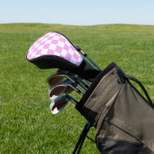 Retro-Checkerboard Golf Headcover (In SItu)