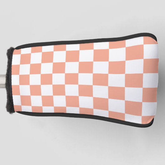 Retro-Checkerboard Golf Headcover (Vorderseite)