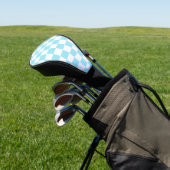Retro-Checkerboard Golf Headcover (In SItu)