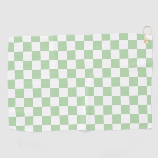 Retro-Checkerboard Golfhandtuch (Horizontal)