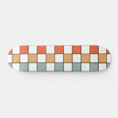 Retro Checkerboard Pattern Skateboard (Horizontal)