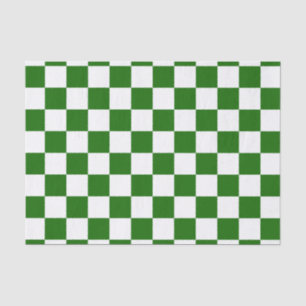 Retro Checkerboard Schachbrett Board Grün Weihnach Seidenpapier
