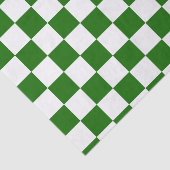 Retro Checkerboard Schachbrett Board Grün Weihnach Seidenpapier (Ausschnitt)