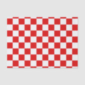 Retro Checkerboard Schachbrett Board Red Christmas Seidenpapier (Vorderseite)