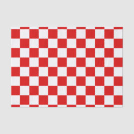 Retro Checkerboard Schachbrett Board Red Christmas Seidenpapier