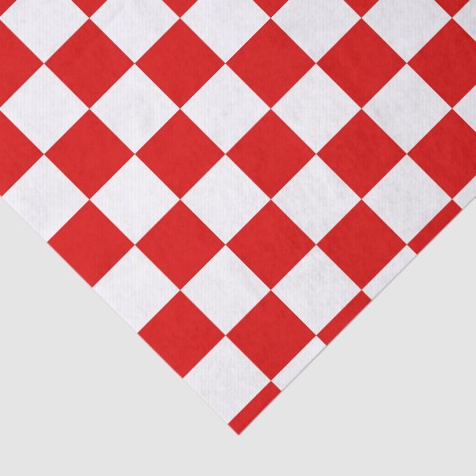 Retro Checkerboard Schachbrett Board Red Christmas Seidenpapier (Ausschnitt)