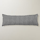 Retro-Checkerboard, Schwarz-Weiß-Kissen Seitenschläferkissen (Vorderseite)
