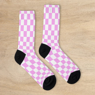 Retro-Checkerboard Socken