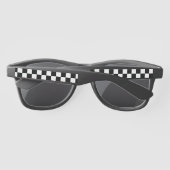 Retro Checkerboard Sonnenbrille (Rückseite)