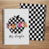 Retro Checkered Apple Niedlich Teacher Planner Planer
