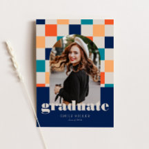 Retro Checkered Arch Classic Foto Abschluss