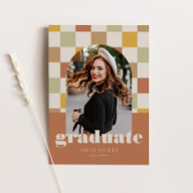 Retro Checkered Arch Classic Foto Abschluss